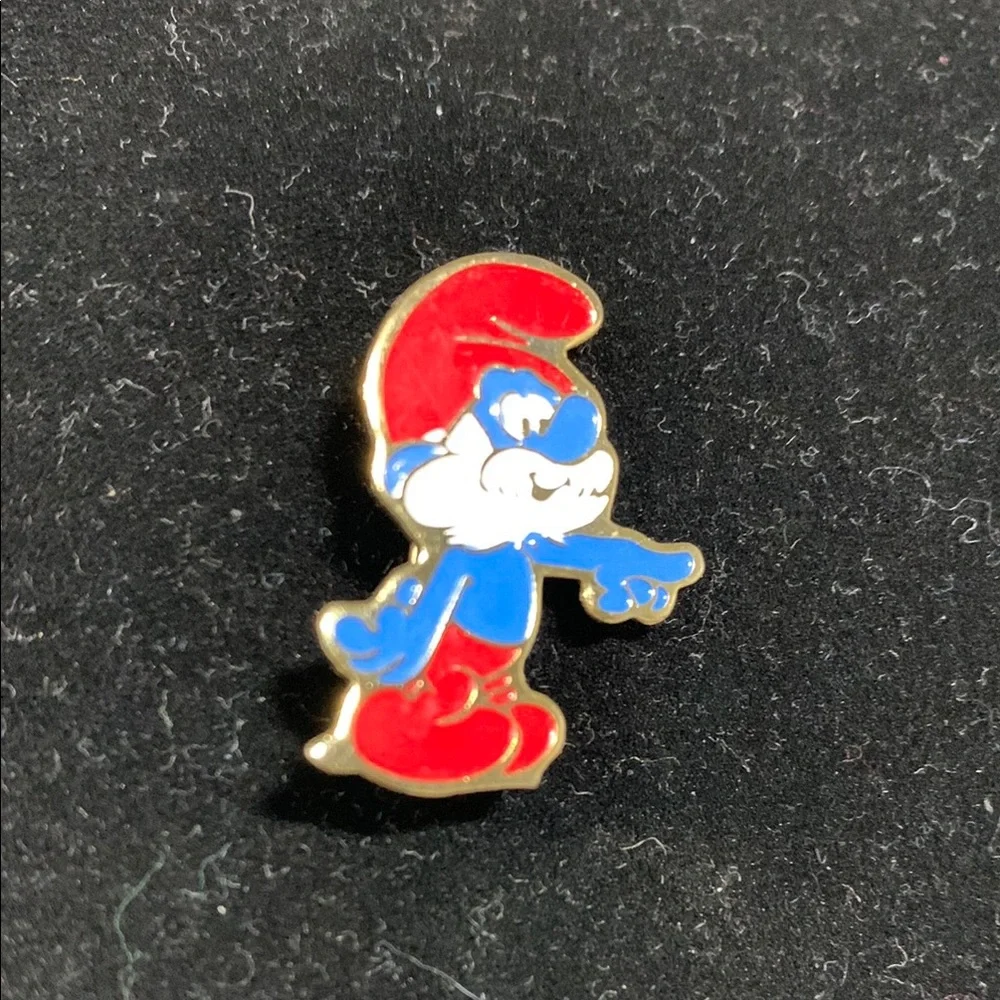 Vintage 1980’s Smurf Enamel Pin Brooch - 8091‎